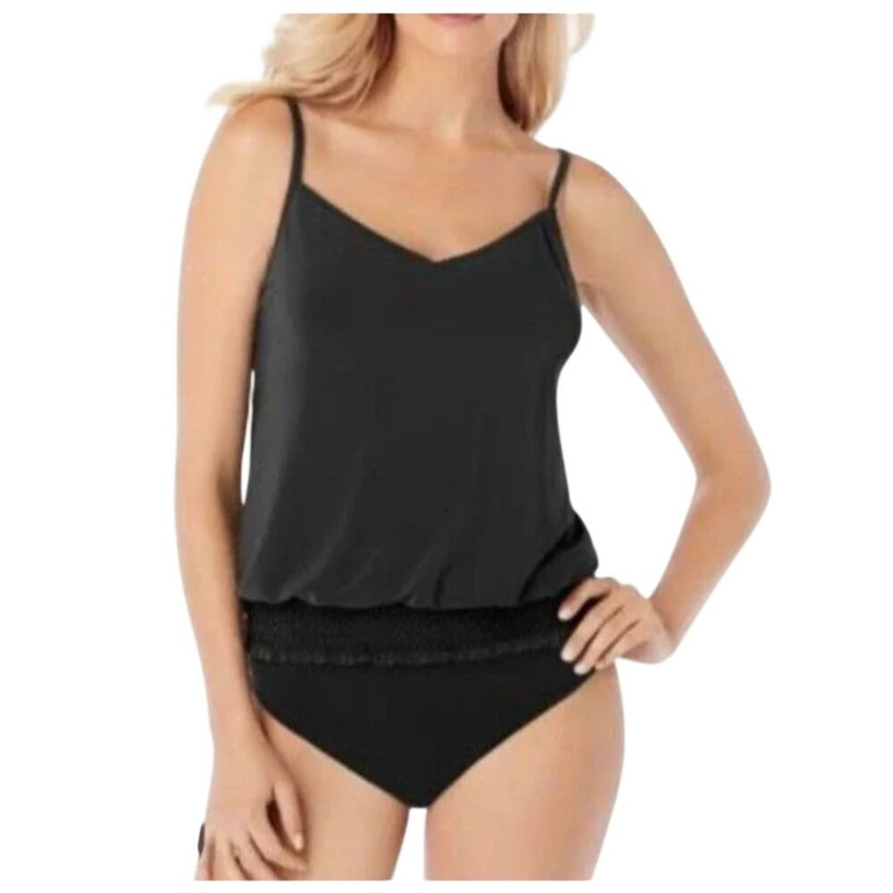 Miraclesuit One Piece Swimsuit Black Size 8